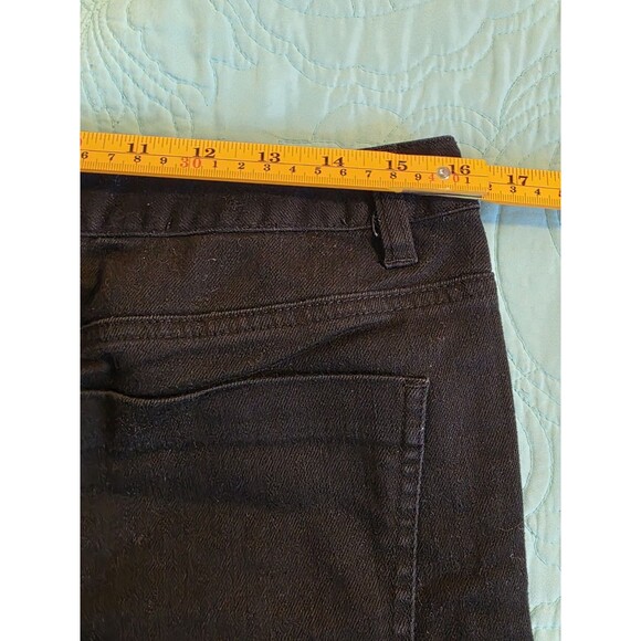 Talbots Women's Size 12 Stretch Black High-Rise Cropped Jeans - Picture 4 of 6